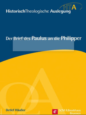 cover image of Der Brief des Paulus an die Philipper